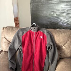 The North Face Red and Gray Performance Jacket